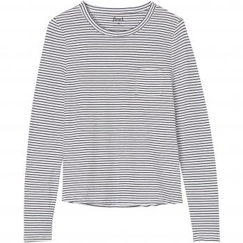 FIND Women's Classic White Stripe T-Shirt