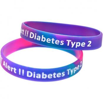 Diabetes Seguridad OBH Pulsera Silicona 50 Uds