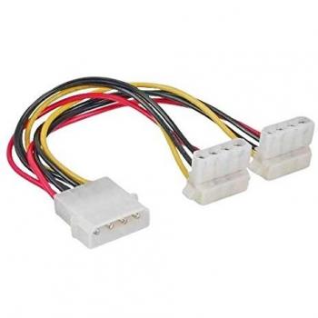 Strom Y-Kabel intern, 1x 5,25 auf 2x 5,25 gewinkelt, 0,15m