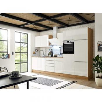 Cuisine Pratique Marleen 340 cm Blanc Chêne Artisan