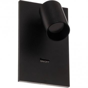 Faretto Arcchio Brinja, nero, alluminio, USB-C, con interruttore