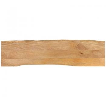 Mesa de Mesa 180x40x2,5 cm Bordes Vivos en Madera Maciza Mango