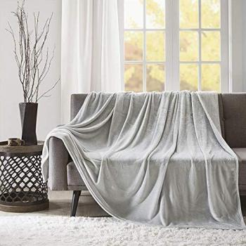 Micro Velour Bed Throw Blanket