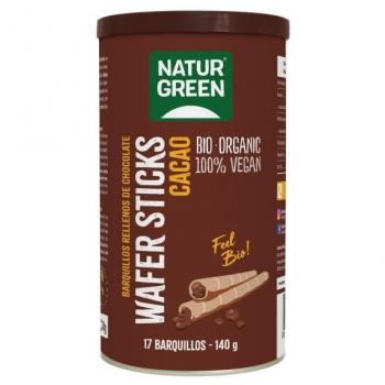 Barquillos Stick Rellenos De Chocolate Bio 140g Naturgreen