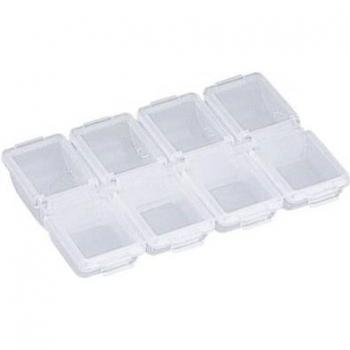 Boîte de rangement Meiho FB-8 pour pièces (86 x 64 x 13 mm)