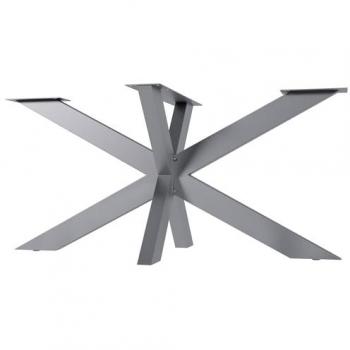 Pieds de table à manger en acier inoxydable, design industriel forme araignée