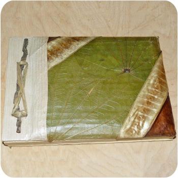 Kunsthandwerkliches Notizbuch – „Gästebuch“ 12 × 17 cm