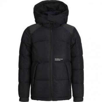 Jack & Jones Steppjacke AERO (Kapuze), 176 cm, Schwarzer Stil – Jungen