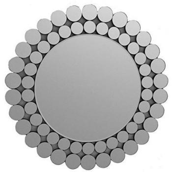 Specchio Moderno Rotondo con Cornice Bolle 60x60 cm