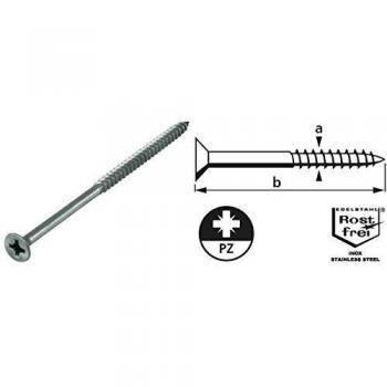 Holzschraube Suki BASIC 3x16mm – Edelstahl, Senkkopf, Packung von 300