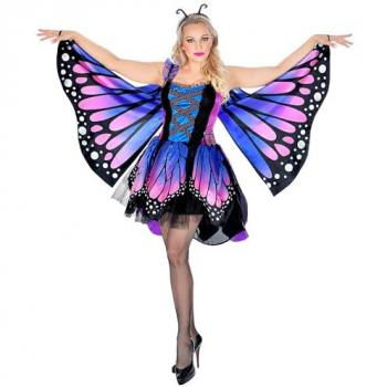 Schmetterlingskostüm Fantasia für Damen in lila/blau