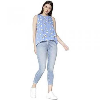 ONLY Skinny Jeans mit Fransen Modell 'BLUSH' in Jeansblau, Größe XL/32