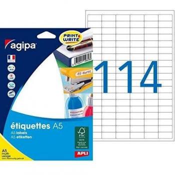 Agipa étiquettes blanches