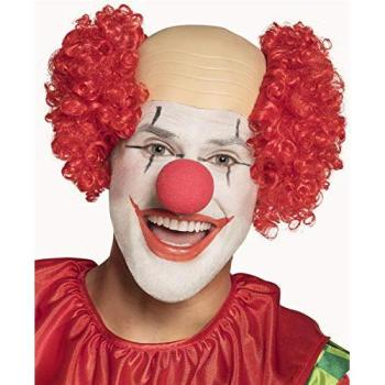 Perruque clown Baldy rouge
