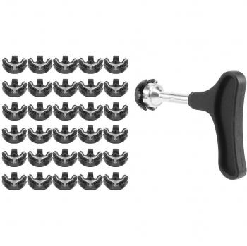 Clavos para Calzado de Golf 30pcs con Llave Negra