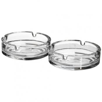 WestCraft Premium Glasaschenbecher SMOKER, Klassischer Aschenbecher für Innen und Außen