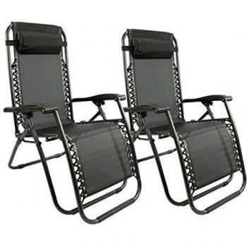 RelaxMaxx Garden Set Sdraio Pieghevole Nero