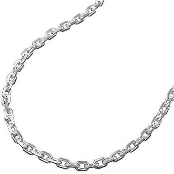 Silber 925 Diamant-Armband – 2 mm Ankerkette, 8 Stück