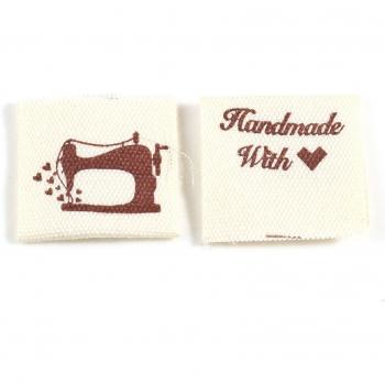 100PC Cartoon Pattern Cotton Labels for Crafts
