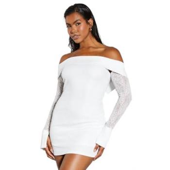 Bardot Cuff Bodycon Mini Dress