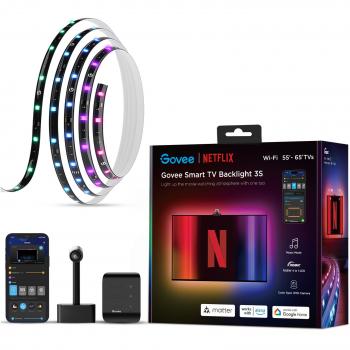Govee WiFi+Bluetooth RGBIC Backlight for 55‑65 Televisions