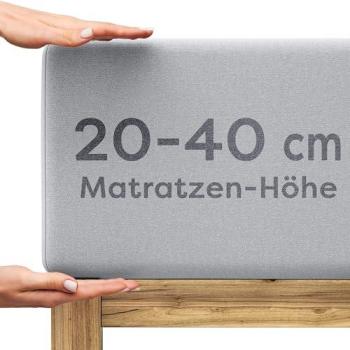 Wolkenfeld Boxspring Spannbettlaken – Jersey‑Material mit 5 % Elasthan