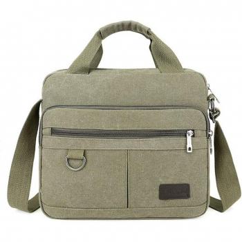 Bolso de hombro vintage de lona