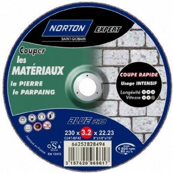 Norton Disque à tronçonner Blue Pro 230 x 3,2 mm