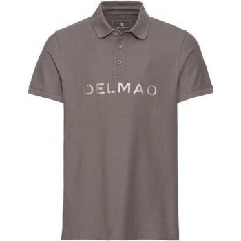 DELMAO Herren-Kurzarmshirt aus 100% Baumwolle mit Polokragen