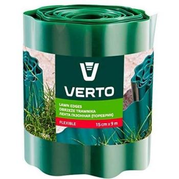 Contorno per prato 15 cm x 9 m, colore: verde