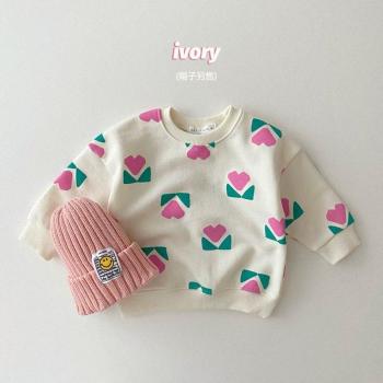 Jungen Sweatshirt mit bunten Blumen für den Herbst