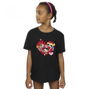 3‑4 Year Old Powerpuff Heart Shirt (Black)