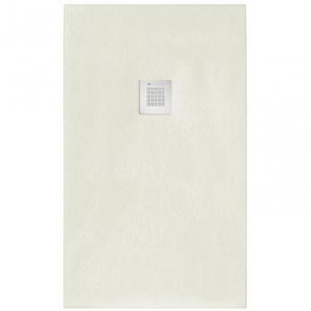 Paroi de douche en polymère à l’aspect pierre 70×150 cm beige 9001