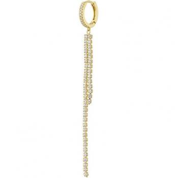 Earcandy Sienna Oro y Diamante Sintético