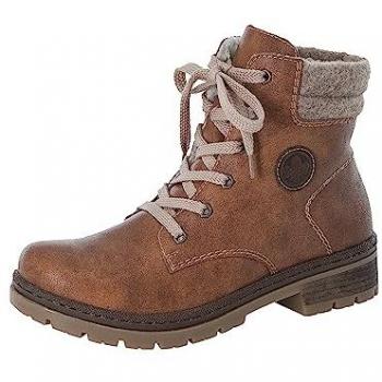 Rieker Winterboots, Damenstiefel, Blockabsatz, Used-Optik
