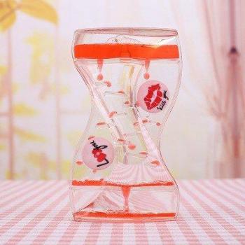 Reloj de arena líquido acrílico