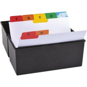 Intercalaires pour boîte à fiches, 25 compartiments, A7, blanc