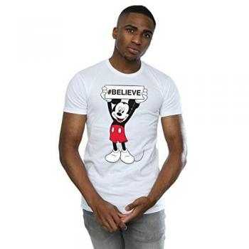 T-shirt Blanc Mickey Mouse Croyance pour Homme S