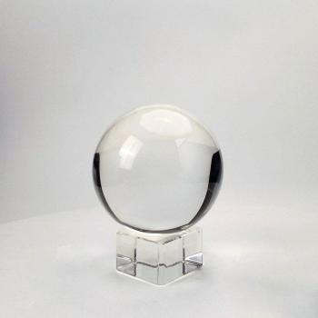 Bola de cristal para fotografía con soporte