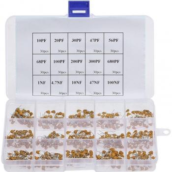 450PCS Ceramic Capacitor Selection Kit 10pF-100nF