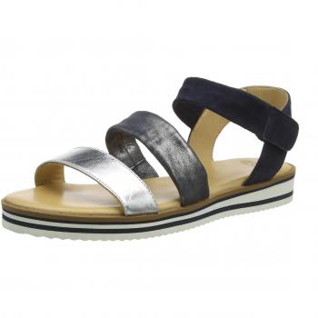 Ara Frauen Durban Sandaletten, silberfarben (Blau 07), Größe 38 EU