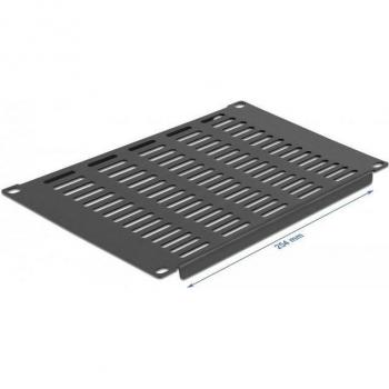 Pannello di Rete 10 4U con Fessure Ventilate Nero