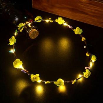 LED Flower Garland Crown