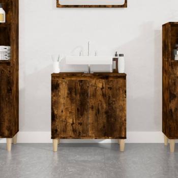 Mueble de roble ahumado 58x33x60 cm madera multicapa