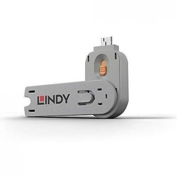 LINDY USB-A Port Schlüssel Orange 40623