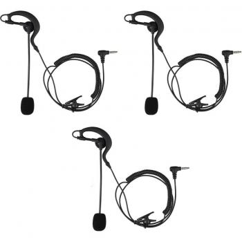 3pcs Fodsports 3.5mm Jack Intercom Referee Earphone Set
