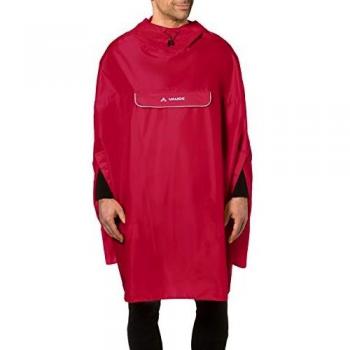 Valdipino Waterproof Cycling Poncho by Vaude – Red XL
