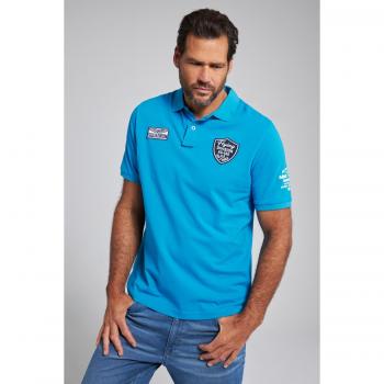 Polo mezze maniche turchese uomo cotone taglia XXL JP1880