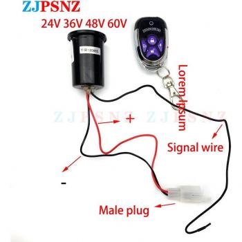 Electric Scooter Alarm System Controller 24V 36V 48V 60V 72V