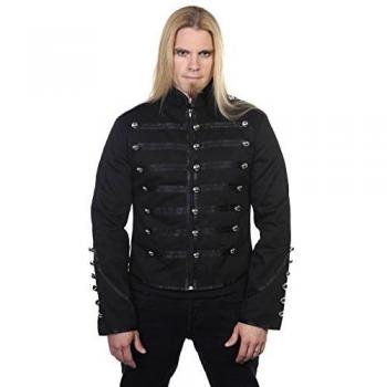 Alternative Military Drummer Uniformjacke Schwarz